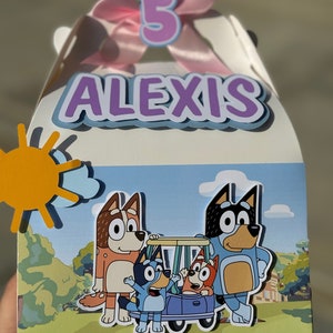 Bluey favor boxes