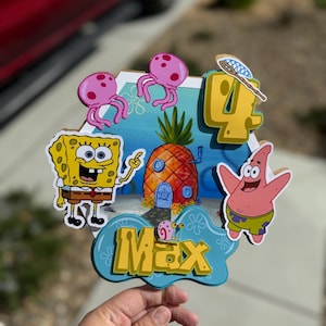 spongebob cake topper