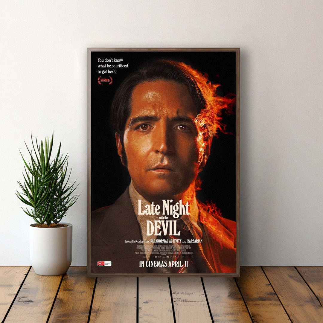 Late Night With the Devil Movie Poster High Quality Print Wall Art