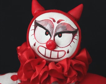 OOAK Clown Devils Art Doll (2 Available)