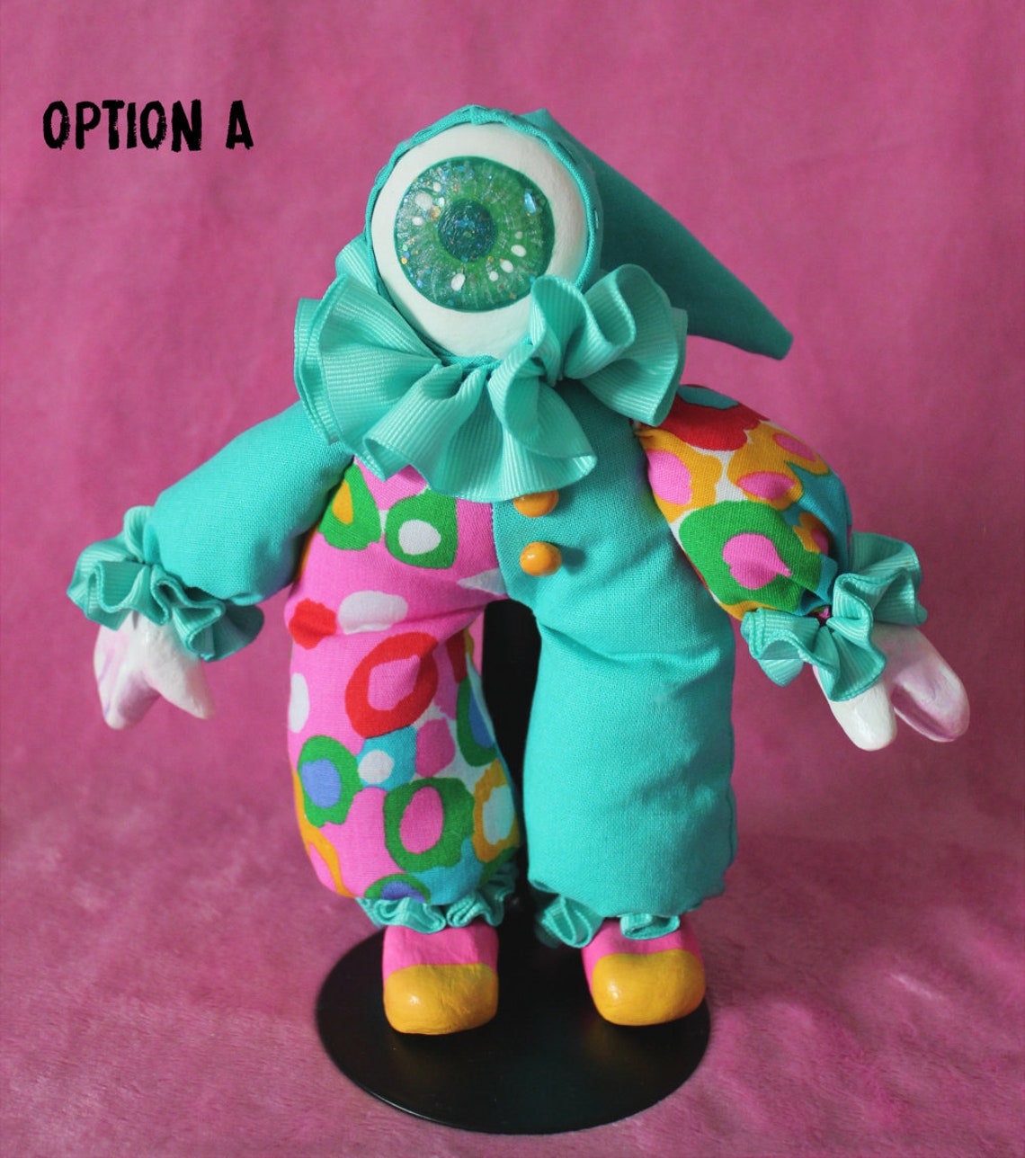 Object Doll OOAK Eyeball Object Head Clown Art Doll (1 Available) - Etsy