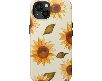 Sunflower Phone Case | Wildflower Iphone Case | Aesthetic Flowers Case | Boho Style | Minimalist |