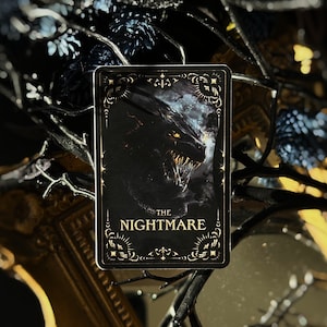 One Dark Window The Nightmare Decorative Tarot Card 2.5 Inch Vinyl Sticker | Providence Cards | Shepard King Series | Booktok