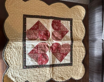 Be Still My Heart - Quilted Table Topper