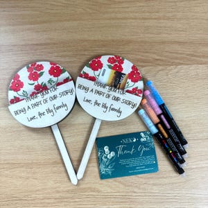 Personalized Teacher Plant Sign: Engraved Wooden Gift Card Holder