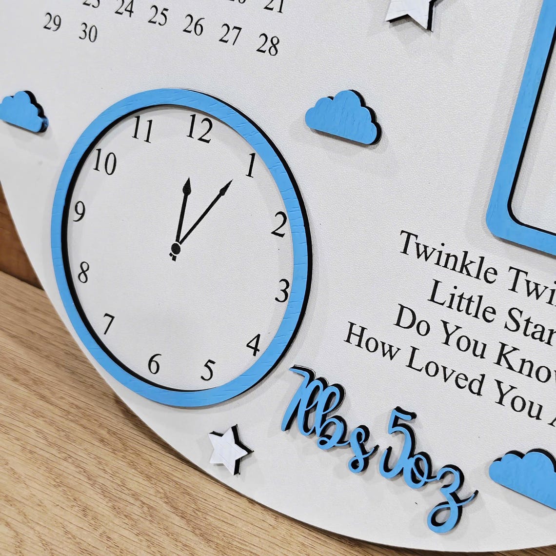 Baby Photo Keepsake Gift, Baby Birth Announcement, Newborn Gift ...