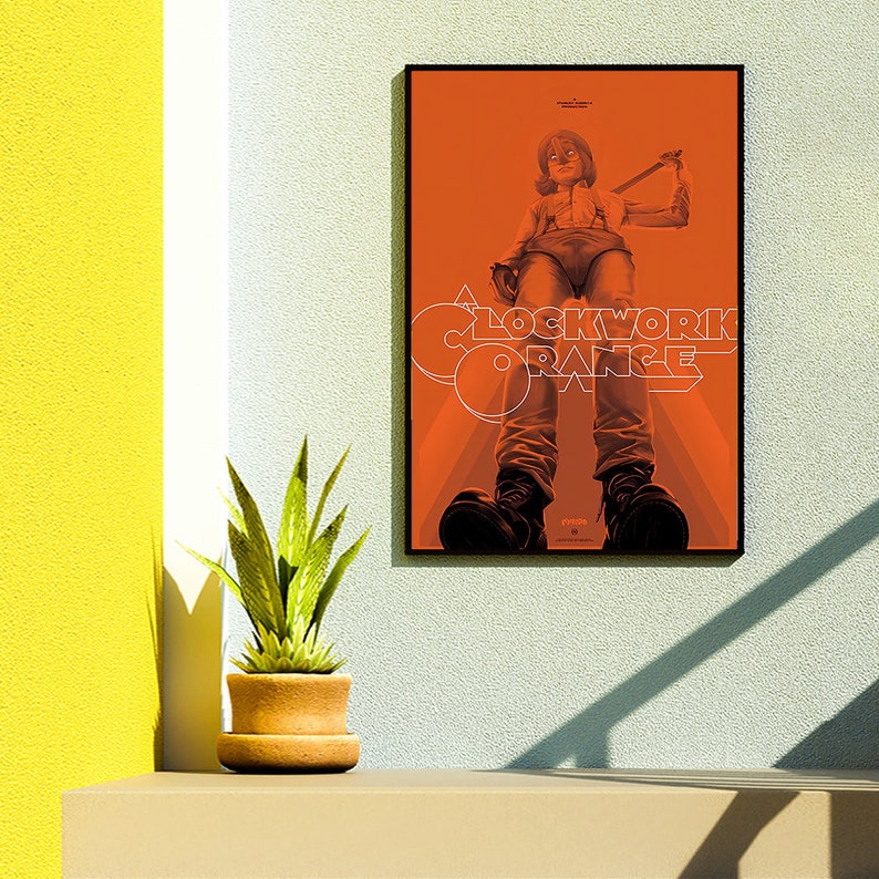 A Clockwork Orange Movie Poster, Minimalist Poster, Wall Art Decor ...