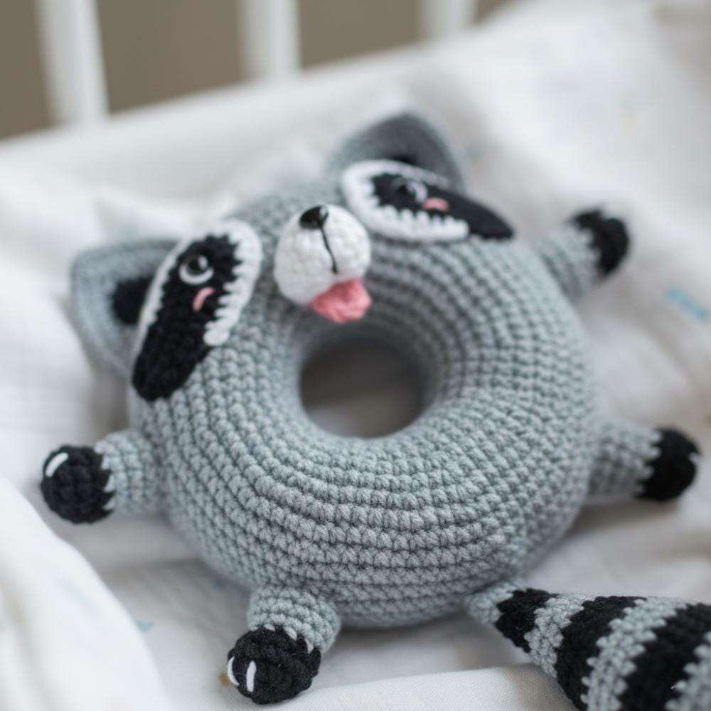 30 Racoon Crochet Patterns for Woodland Amigurumi, Hats, Appliques, and Cozy Handmade... 20 Racoon Donut Crochet Pattern PDF
