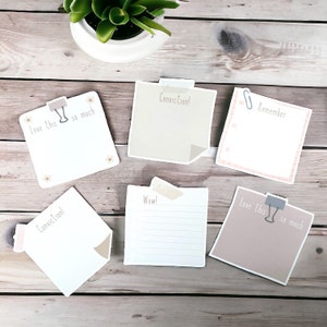 May include: Six colorful sticky notes with different designs and text. The notes have a floral pattern and include the text "Love this so much", "Conviction!", "Remember", "Conviction!", "Wow!" and "Love this so much".