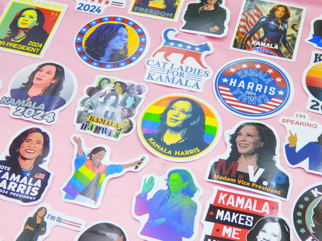 50 PCS A Pack / Kamala Harris Stickers / the American Election ...