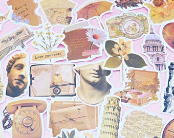 50 pezzi per confezione / Rinascimento / Adesivi artistici / Classici / Medievali / decalcomania