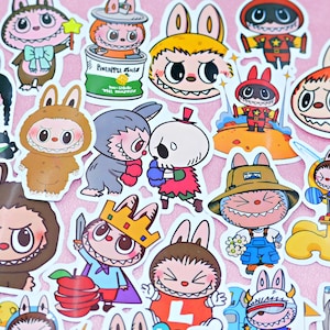 53 pieces a pack / Labubu Stickers / decal / Labubu doll Stickers Pack / pretty cute