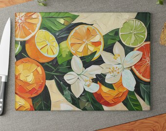 Vibrant Summer Cutting Board. Ideal addition for your kitchen this season.