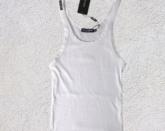 Women Luxury White TankTop Medium