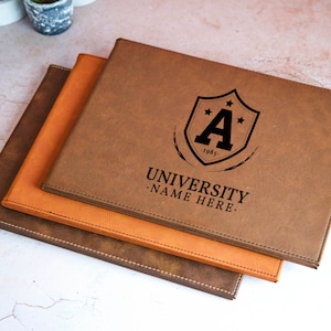 Estuche de cuero personalizado para diploma, regalo de graduación, estuche para diploma universitario, funda para certificado, regalo para hermano.