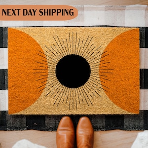Mid Century Doormat, Entryway Mat, Mid Century Modern, Mid Century Mat, Cool Gifts, Housewarming Gift, Minimalist Doormat, Front Door Decor
