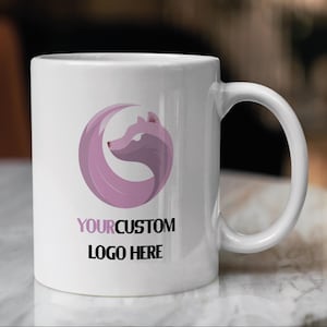 Personalized Logo Mug, Business Logo Mug, Office Mug, Branded Coffee Mug, Company Logo Gift, Corporate Gift, Custom Design Team Logo Gift