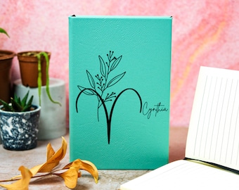 Personalized Zodiac Sign Journal, Custom Notebook, Zodiac Sign Diary, Custom Astrology Gift, Birthday Gift for Sister, Horoscope Gift