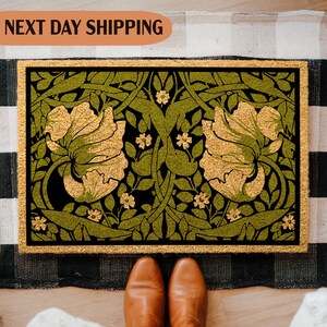 Greenery Doormat, Garden Decor, Floral Doormat, Front Door Mat, Housewarming Gift, Front Doormat, New Home Gift, Entryway Decor, Welcome Mat