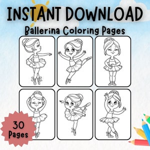 Bundle Digital Printable Coloring Pages Unicorn Princess Mermaid ...