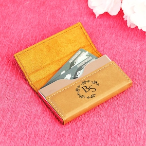 Porte-cartes de visite personnalisé, Porte-cartes de visite en cuir, Porte-cartes de crédit personnalisé, Cadeau d'entreprise, Cadeau homme d'affaires, Cadeau de bureau
