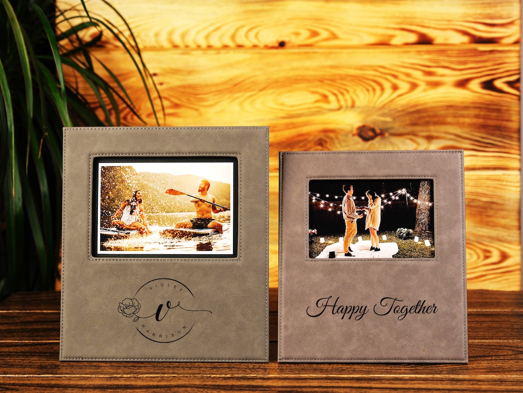 Personalized Photo Frames, Custom Photo Frame, Leather Picture Album ...