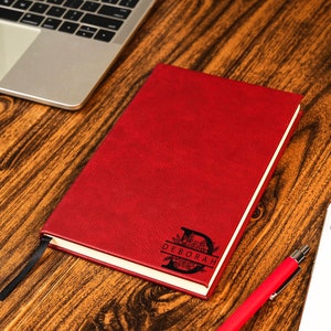 Personalisiertes Lederjournal, individuell graviertes Notizbuch, Schulmaterial, liniertes Journal, Schulnotizbuch, Abschlussgeschenk, benutzerdefinierter Notizblock
