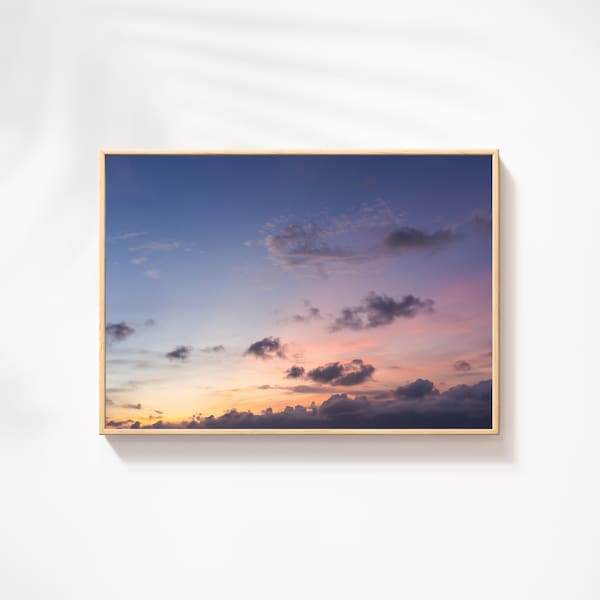 Stunning Sunset Sky Print - Instant Download, Ideal for Web Design & Creative Projects, Serene Landscape Photography, Fine Art Photography