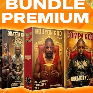 Caribbean Drum Kit Bundle – Bouyon Kompa Shatta | 3 Pro Kits WAV 24-bit | Royalty Free