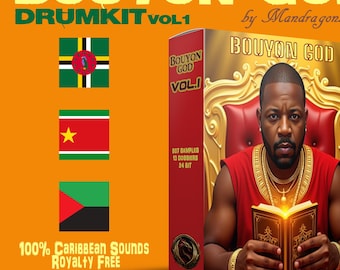 Bouyon Drum Kit – 800+ Caribbean WAV Samples | Sample Pack, One-Shots & Loops | Royalty-Free Producer Kit (Bouyon God Vol.1)