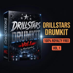 Kit de batería Drill – 75 muestras WAV | Bombos y cajas 808 de UK Drill | Sin derechos de autor
