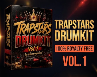 Trap Drum Kit – 164 WAV Samples | 808 Kicks Snares Hi-Hats | Royalty-Free
