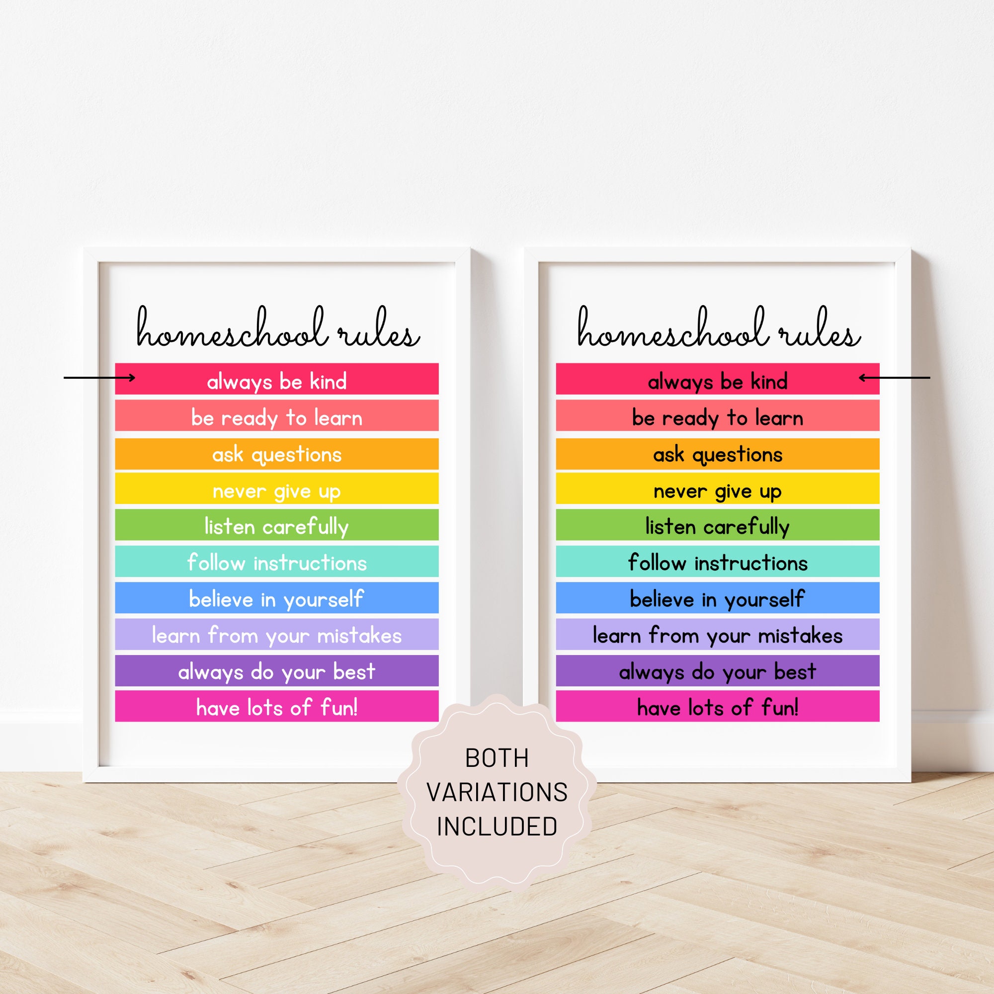 Homeschool Rules Poster, Homeschool Printables, Homeschool Wall Art ...