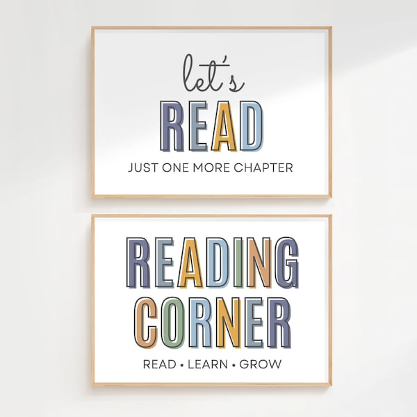 Lets Read Sign - Etsy