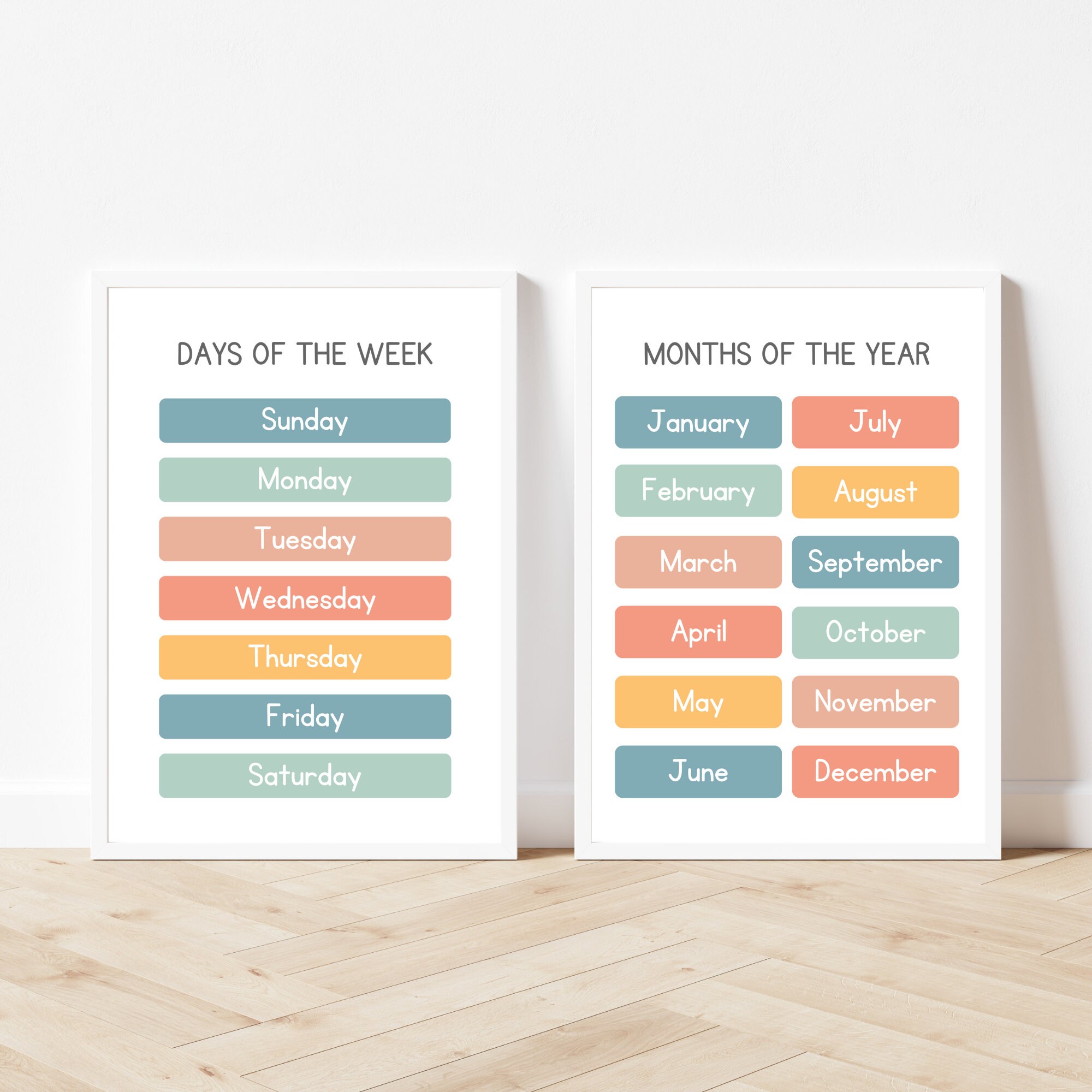 Months of the Year Poster, Days of the Week Poster, Classroom Posters ...