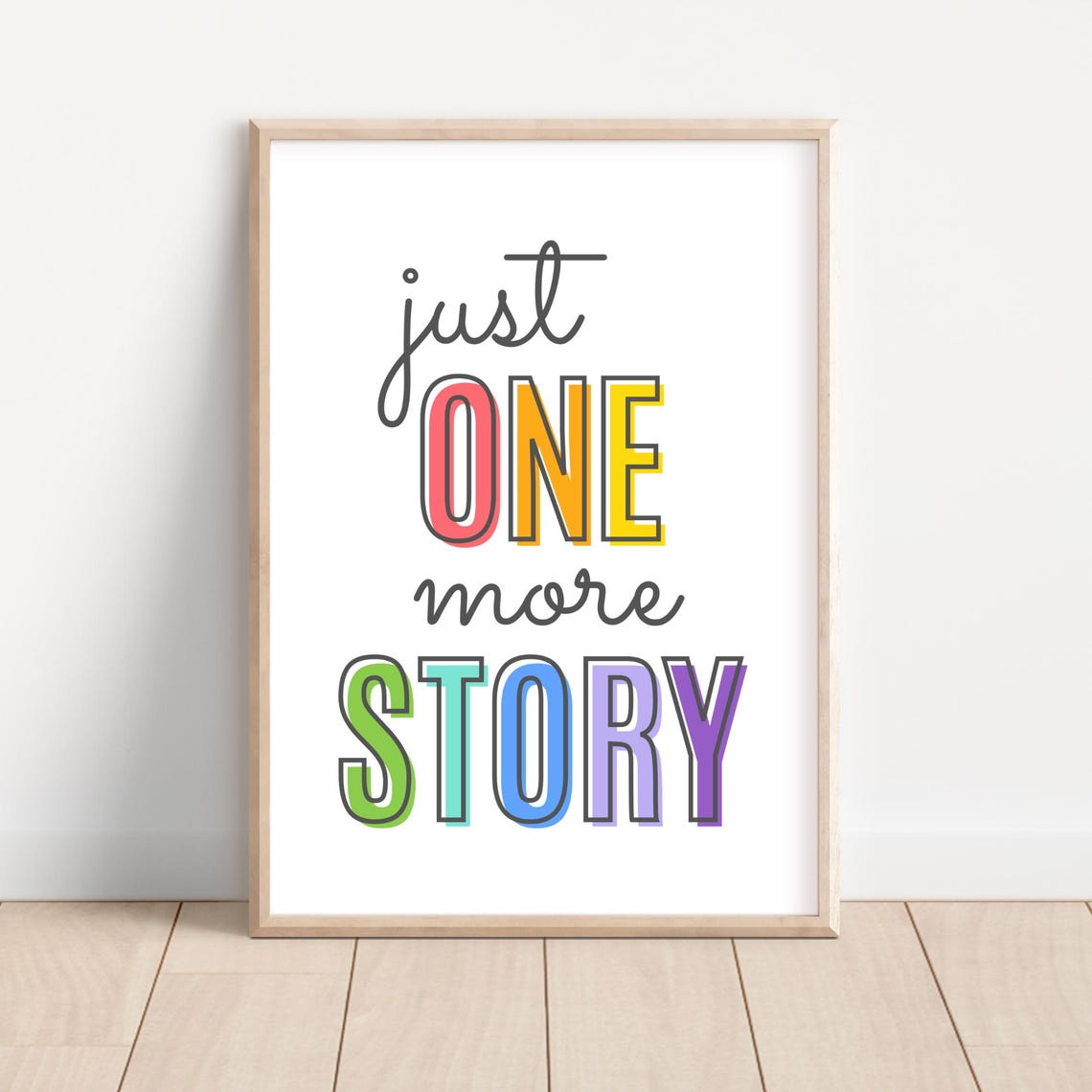 Just One More Story, Reading Corner Posters, Reading Nook Art, Lets ...
