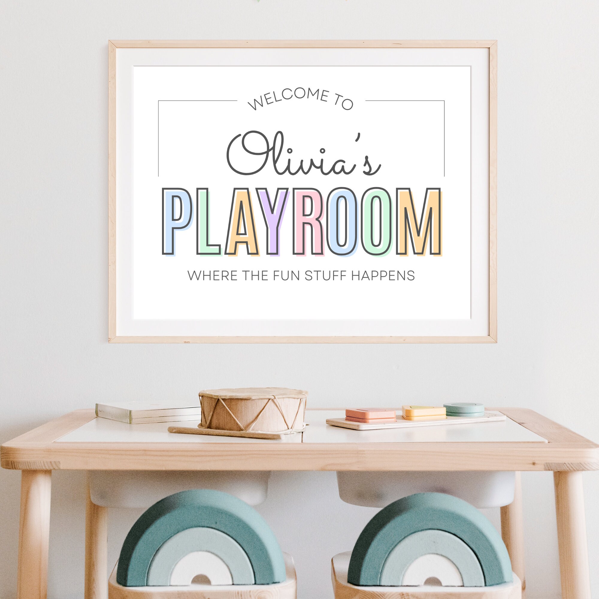 Personalized Playroom Sign, Custom Playroom Sign, Personalized Art ...