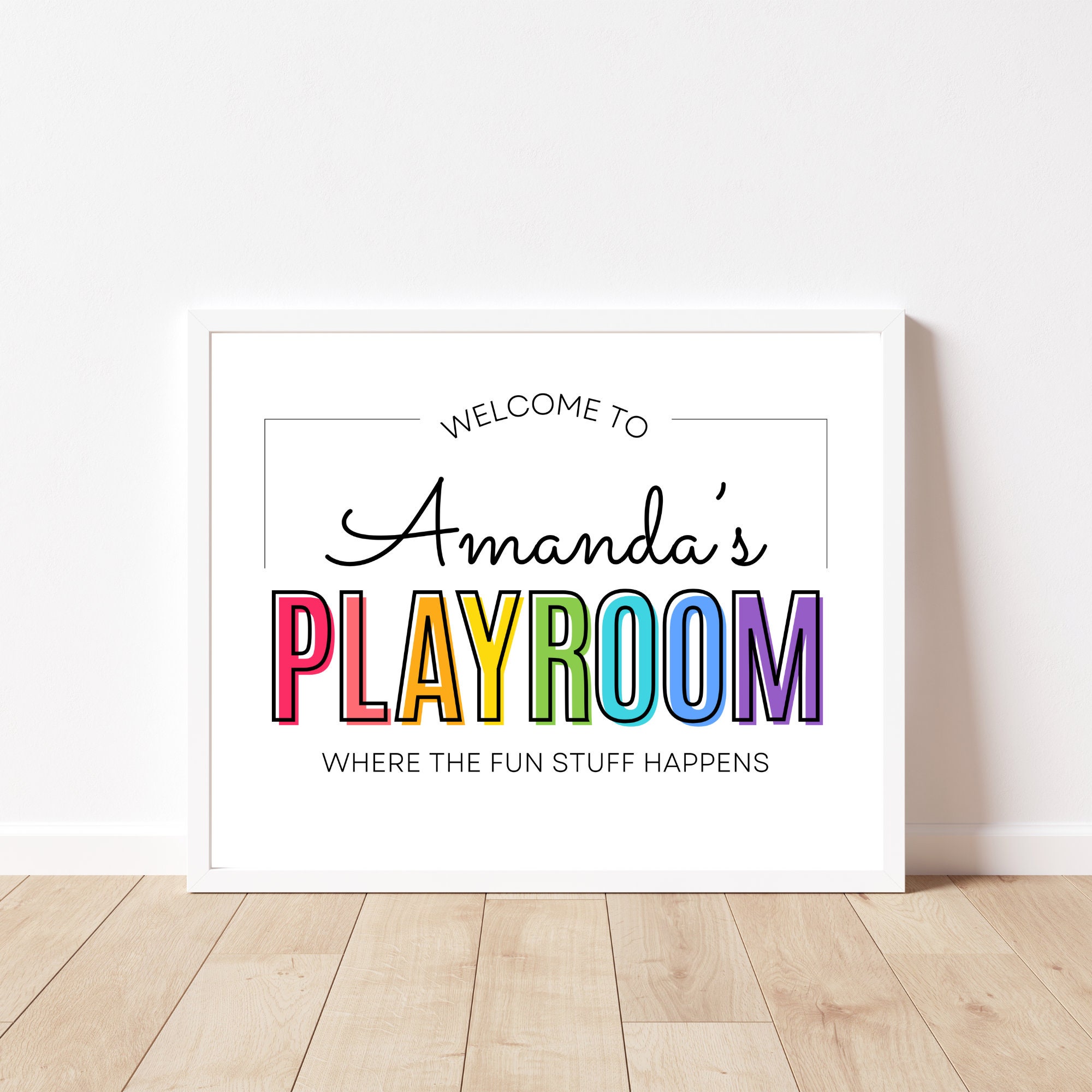 Personalized Playroom Sign, Custom Playroom Sign, Personalized Art ...