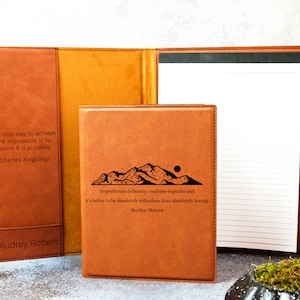 Portfolio personnalisé devis, journal devis personnalisé, cadeau verset de la Bible de mariage, cadeau verset de la Bible, cadeau devis personnalisé, portfolio gravé personnalisé