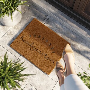 Personalized Welcome Home Doormat, Welcome Mat, Home Decor, Housewarming Gift, Wedding Gift, ,Outside Doormat, Personalized Home Accessories