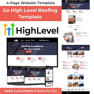 Go High Level Roofing Website Template: Responsive GHL Funnel