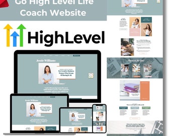 Go High Level Life Coach Website Template: Responsives Design