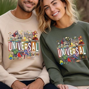 Vintage Universal Studios Sweatshirt, Universal Studios Family Vacation 2024, Universal Studios Trip Shirt, Family Trip Top, 2024 Vacation