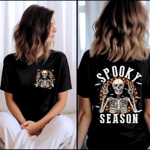 Spooky Season Shirt , Retro Halloween Hoodie, Spooky Skeleton Hoodie, Spooky Halloween Hoodie, Spooky Fall Hoodie, Halloween Gift for Woman