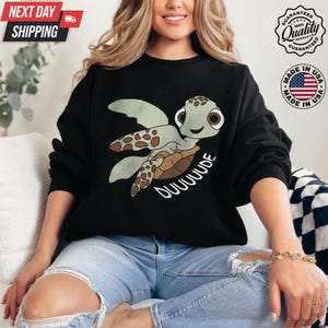 Chemise Giclée Nemo, Chemise Le Monde de Nemo, Chemise Disney Pixar, T-shirt de plongée avec tuba Giclée, Chemise Le Monde de Dory Disney