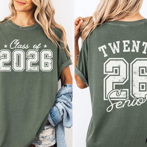 Comfort Colors® Class of 2026 TShirt, Graduate 2026 Shirt, High School Senior Shirt, Retro Senior Shirt, Graduation Gift, Gift for Graduate