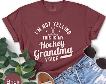 Hockey Grandma Shirt, Hockey Shirt, Hockey Day Shirt, Hockey Tee, Gift for Grandma,  Mothers Day Gift, Gift For Her