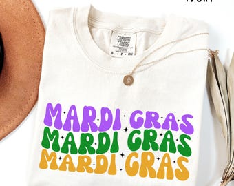 Comfort Colors® Mardi Gras Shirt, Mardi Gras Carnival Shirt, Women Mardi Gras Tee, New Orleans Shirt, Fat Tuesday Gift