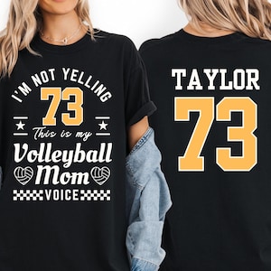 Comfort Colors® Personalized Volleyball Mom T Shirt, Custom Volleyball Mom Shirt, Volleyball Mama Tee, Volleyball Mom Shirt, Sport Mom Shirt