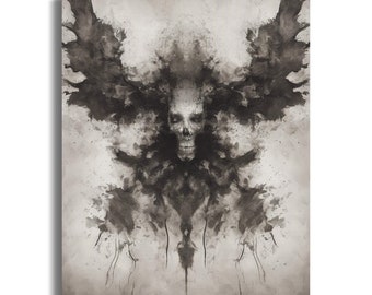 Doek gotische schedel: Halloween-decor donkere horror
